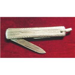 Antique Watch Fob Pocketknife 2 3/8""