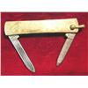Image 2 : Brass Watch fob Knife with blade & file