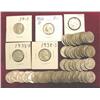 Image 1 : (65 pc.) Set of Jefferson Nickels including