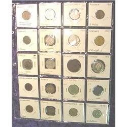 (20) Different Foreign Coins in page