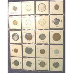 (20) Different Foreign Coins in page