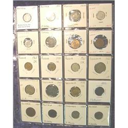 (20) Different Foreign Coins in page
