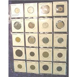 (20) Different Foreign Coins in page