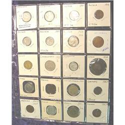 (20) Different Foreign Coins in page