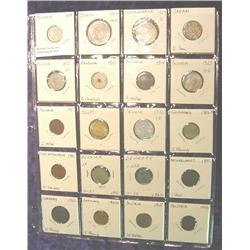 (20) Different Foreign Coins in page