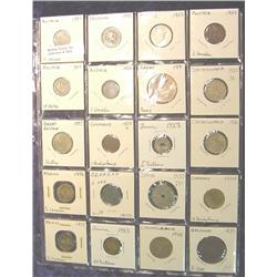 (20) Different Foreign Coins in page