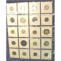(20) Different Foreign Coins in page