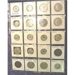 (20) Different Foreign Coins in page