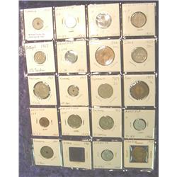 (20) Different Foreign Coins in page