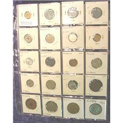 (20) Different Foreign Coins in page