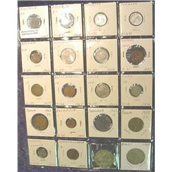 (20) Different Foreign Coins in page