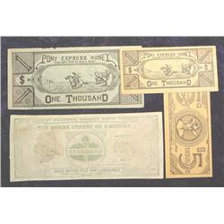 Standard Oil Gas Station Scrip; & (3 pcs.