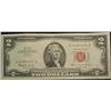 Image 1 : Series 1963 $2 U.S. Note ""Red Seal"" AU