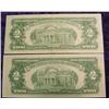 Image 2 : Pair of VF-EF ""Red Seal"" $2 U.S. Notes.
