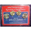 Image 1 : 2004P & D  Uncirculated Kennedy and Sacagawea Dollars.
