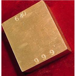 640 Gram .999 Fine Copper Bar.