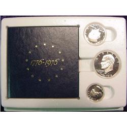 1976 Bicentennial Silver 3-Coin Proof Set.