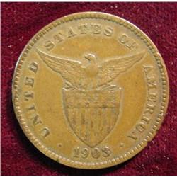 1903 Philippines 1-Centavo. EF.