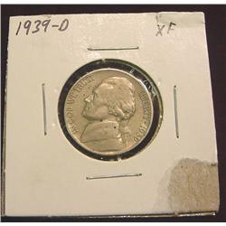 1939D Jefferson Nickel. EF.