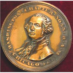 1858 Washington Chapter No.43 R.A.M. Chicago. Medal