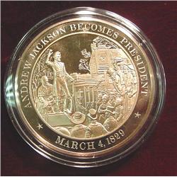 1829 Andrew Jackson Becomes President. Bronze