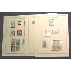 1978-80 (57) Mint US Stamps, Singles & Blocks.