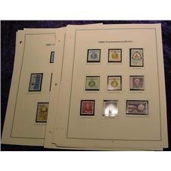 1960-65 (60) Mint US Stamps, Singles & Blocks.