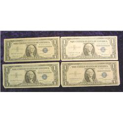 Series 1935" 57 " 57A & 57B $1. Silver Certificates.