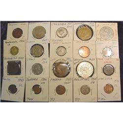 (20) Misc Foreign Coins. 1863-1971.