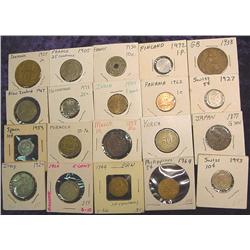 (20) Misc Foreign Coins. 1877-1972.
