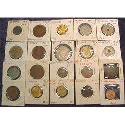 (20) Misc Foreign Coins. 1871-1971.