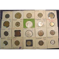 (20) Misc Foreign Coins. 1872-1968.