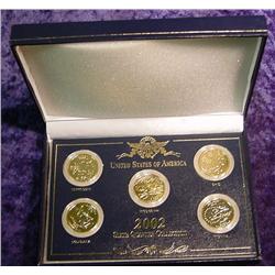 2002 State Quarter Set. Gold Plated.