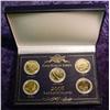 Image 1 : 2005 State Quarter Set. Gold Plated.