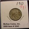 Image 1 : 1913 P Type One Buffalo Nickel. Circulated.