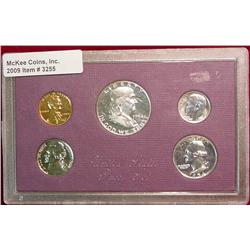 1954 U.S. Proof Set with Cameo Frosted Franklin