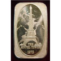 1973 ôThe Eiffel Towerö .999 Fine 1 oz. Silver Bar
