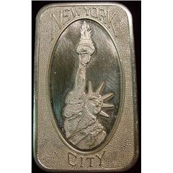 ôNew York Cityö Statue of Liberty 1 oz. Silver