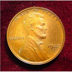1942 P Gem Proof Lincoln Cent. Toned.
