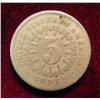 Image 2 : 1867 Rays Shield Nickel. F-12.