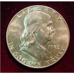 1952 D Franklin Half Dollar. BU.
