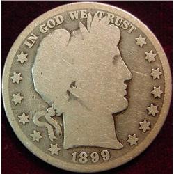 1899 O Barber Half Dollar. G-4.