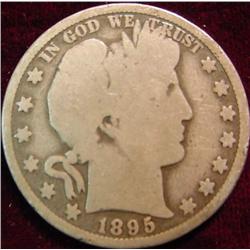 1895 P Barber Half Dollar. G/AG.