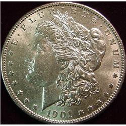 1901 O Morgan Silver Dollar. Brilliant Unc.