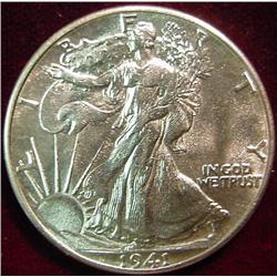 1941 P Walking Liberty Half Dollar. Gem BU
