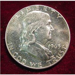 1963 P Proof Franklin Half Dollar. 