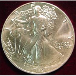 1991 American Eagle 1 oz. Fine Silver One Dollar
