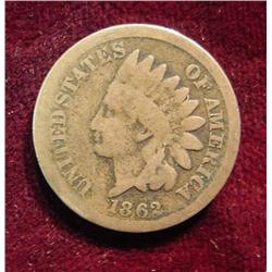 1862 U.S. Civil War Indian Head Cent. G-4