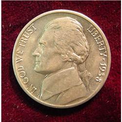 1938 D Jefferson Nickel. Brilliant Unc.