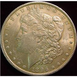 1896 P Morgan Silver Dollar. EF 45.